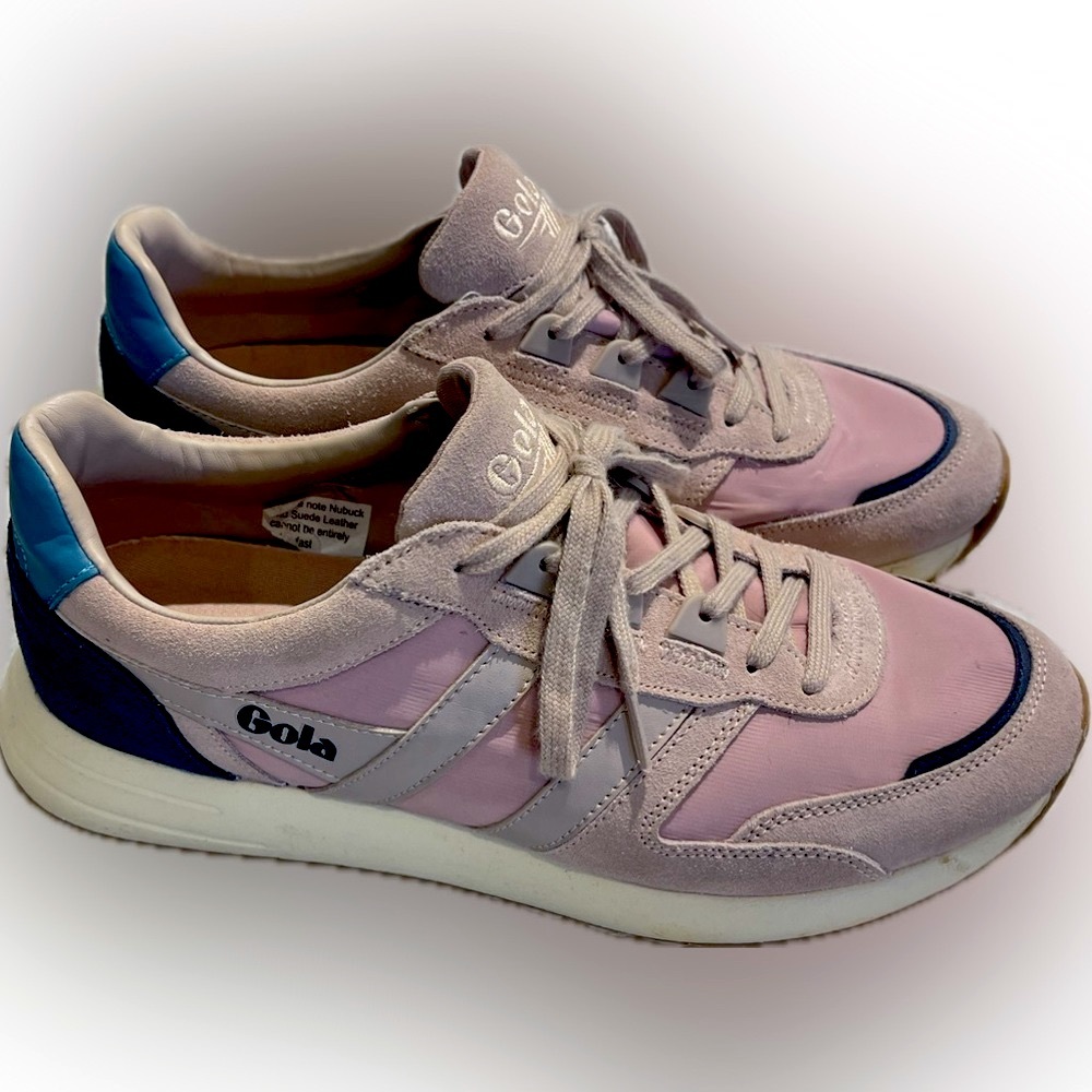 Gola Women’s Chicago Sneaker in Mauve/Pink Size 10